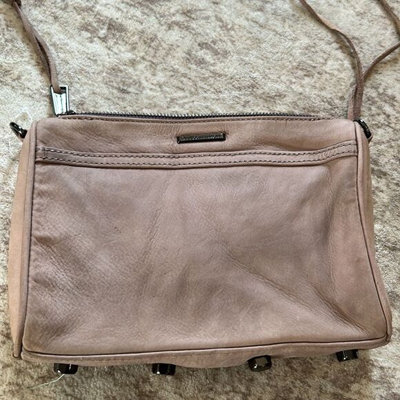 Rebecca Minkoff Quilted Tan suede Crossbody Bag - Picture 11 of 11